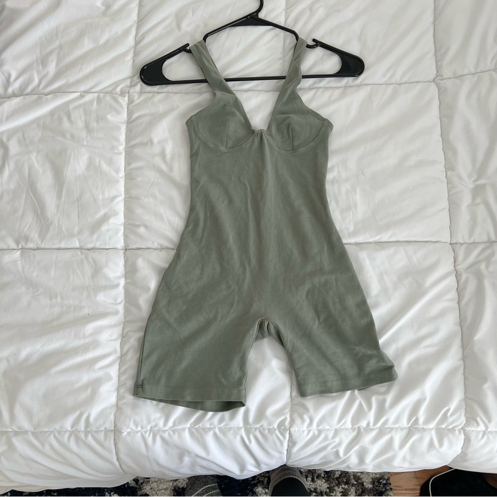 Los Angeles Apparel biketard - green - size small